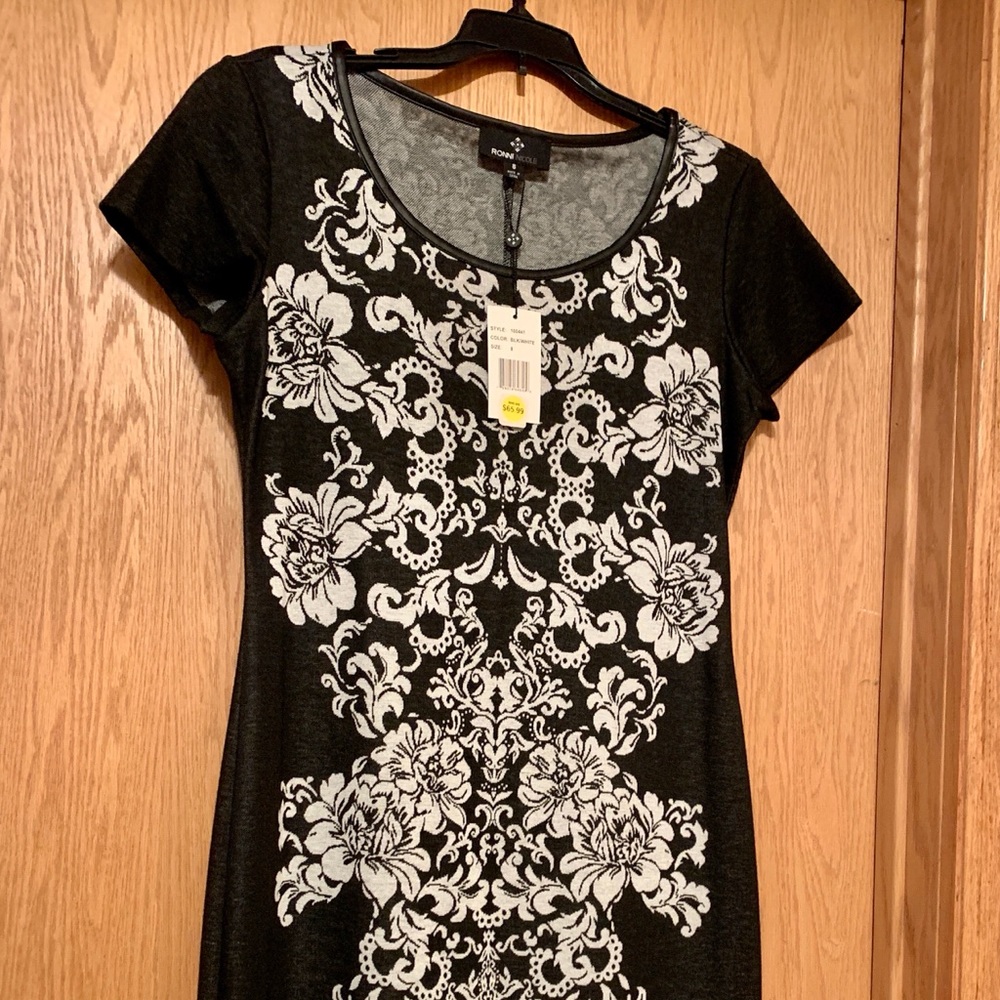 Black & White Floral Dress